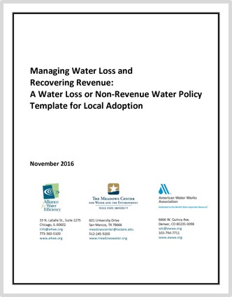 water loss policy statement cover