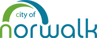 Abstract logo: a green curved shape on the left forming a partial globe against a blue background stability field.
