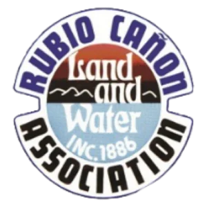 Rhode Island Coastal Conservation Association logo: circular emblem with 'Land and Water' in the center, blue waves motif, and 'INC. 1886' below; outer ring reads 'Rhode Island Coastal Association'